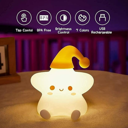 Little Star Silicone Night Lamp