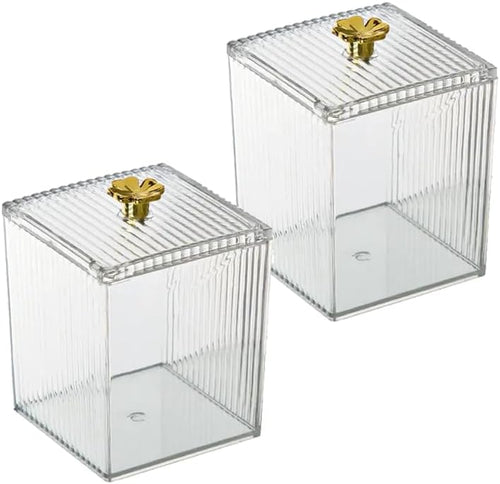 Acrylic Crystal Clear Container Box With Lid Organizer Each