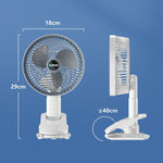 Portable Mini USB Rechargeable Turbo Fan 3 Speed Adjustable