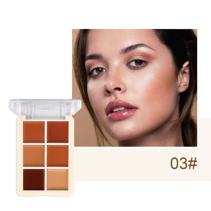 MSYAHO Professional 6 Color  Natural Concealer Palette