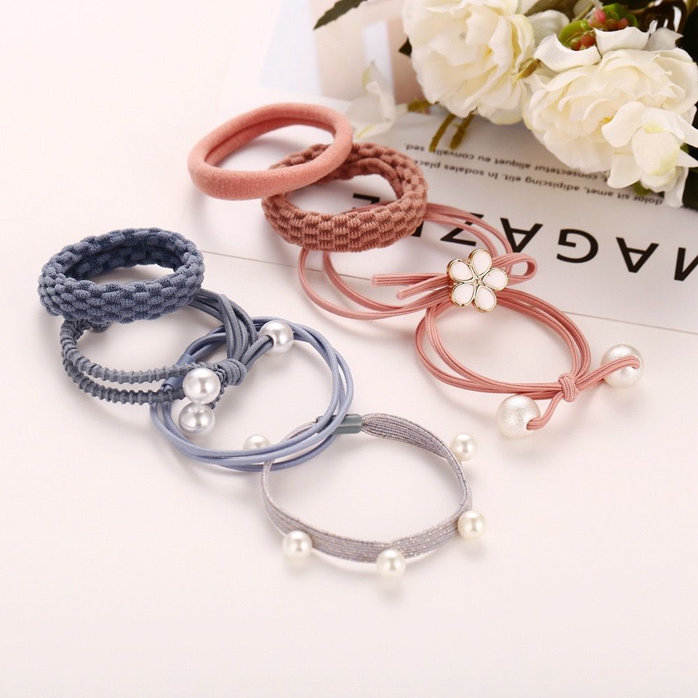 8pcs Baby Girls Pony Set