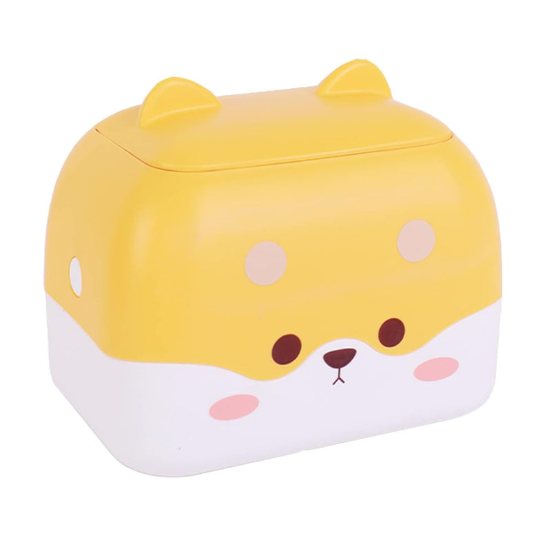 Cute Pet Dog Mini Trash Can Storage Box Double Press Trash Can with Lid