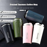 Stainless Steel Coffee Mug With Temperature Display Indicator Sipper 500ml