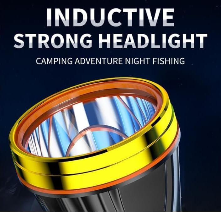 Outdoor Rechargeable Portable Super Bright High Power LED Flashlight Head Lamp Waterproof