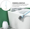 Duck Wall Mount Toilet Cleaning Brush Silicone Scrubber With Long Handle