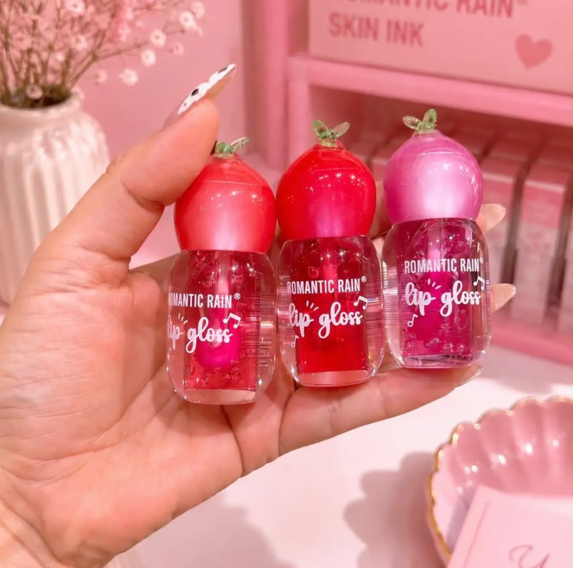 Romantic Rain Lip Gloss 2Pcs Set