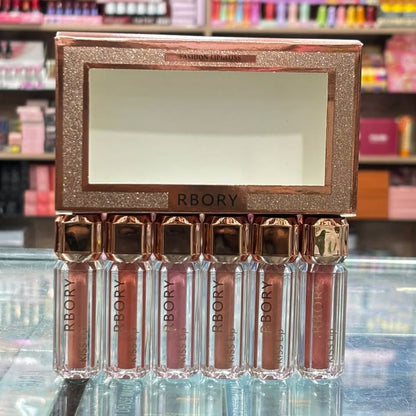 Rbory Luxury Lip Gloss 6 Pcs Set