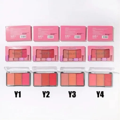 Miss Rose Triple Glow Blush Palette
