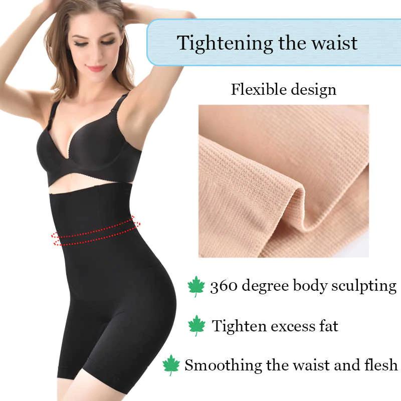 Seamless High Waist Slimming Lower Body Shaper - Free Size for 32-44 Waist