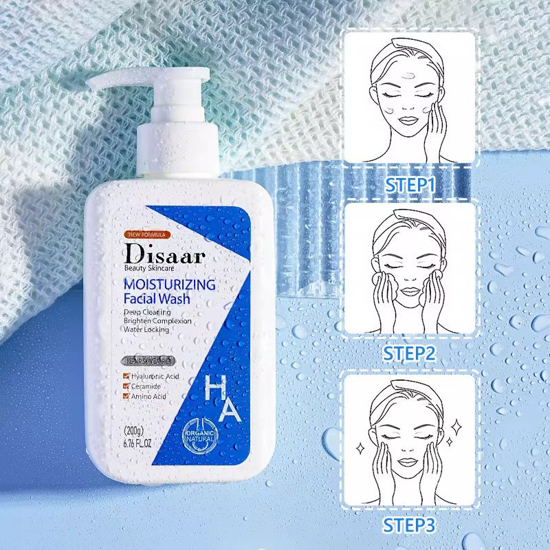 Disaar Hyaluronic Acid Ceramide Amino Acid Moisturizing Facial Wash 200g