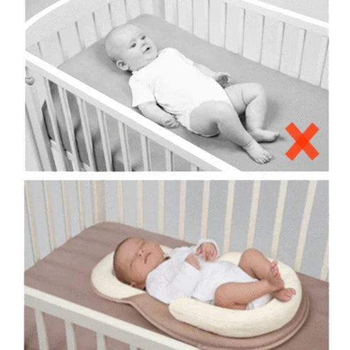 Portable Baby Bed Ergonomic Head Support Pillow