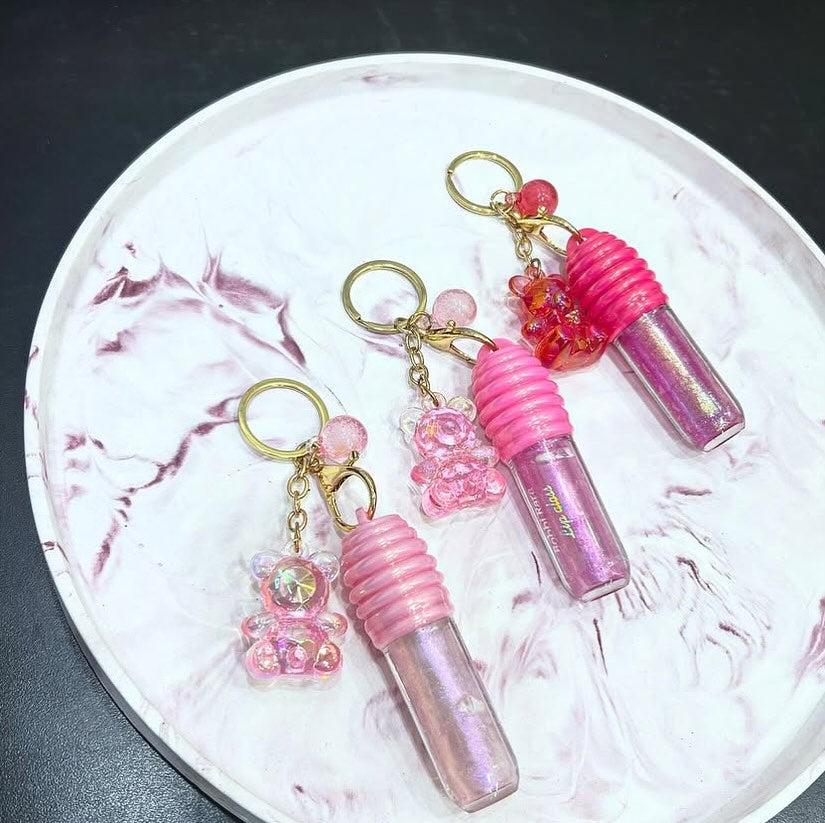 Lucky Model New Key Chain Lipgloss