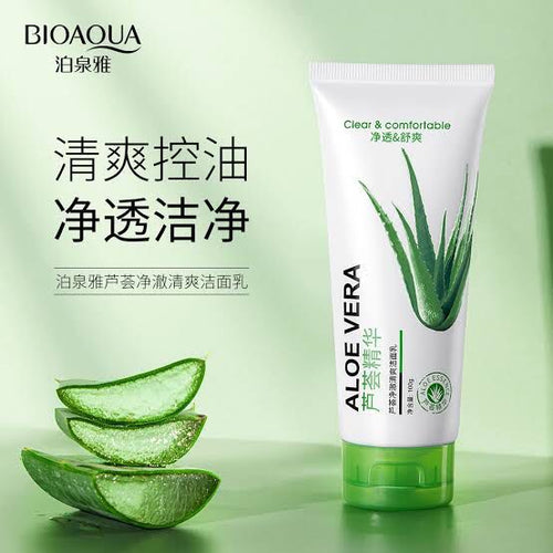 BIOAQUA Soft and Moisturizing Aloe Vera Facial Cleanser