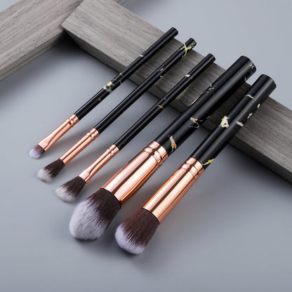 Marble Design Makeup Brush Set Pack Of 10Pcs