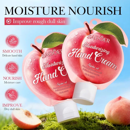 Sadoer Peach Hand Cream - Moisturizing & Nourishing Repair | 60g