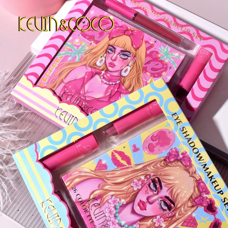 Kevin & Coco 26-Color Barbie Makeup Kit