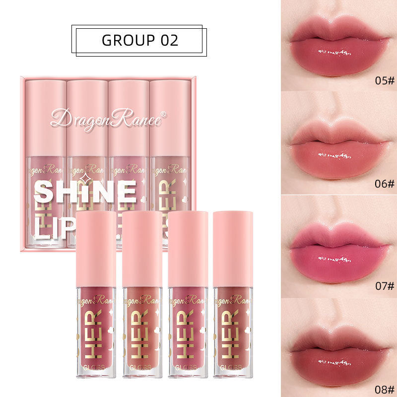 Dragon Ranee 4 Pcs Shine Lipgloss Set