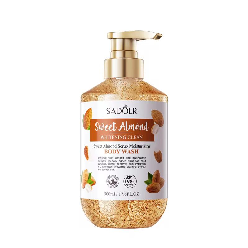 Sadoer Sweet Almond Scrub Moisturising Body Wash