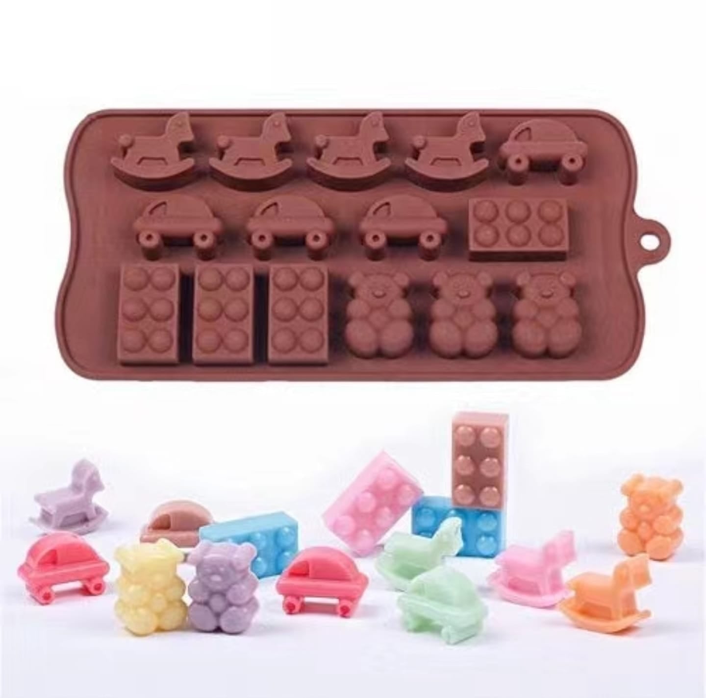 Multipurpose Cute Shape Silicone Cubes Mold