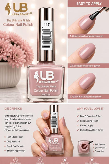 Ultra Beauty Colour Nail Polish – 3ml (Set A)