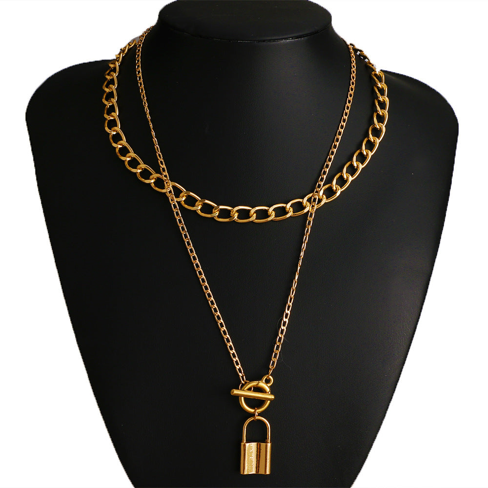 2 Layer Lock Necklace