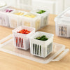 Vegetable Fruit Basket 6 Grid Storage Box With Lid