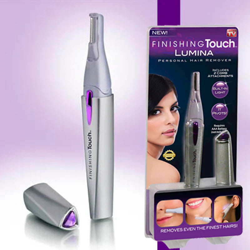 Finishing Touch Lumina Personal Hair Remover With Pivoting Head Pen Cell Operated