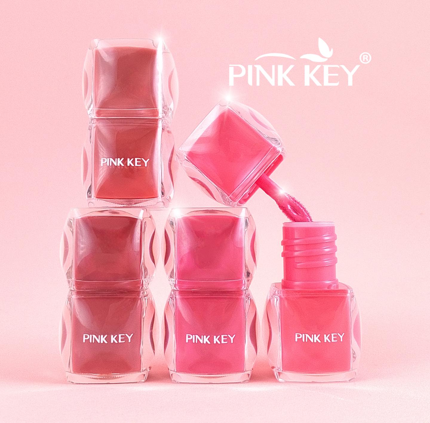 Pink Key 2 in 1 Lip & Cheek Blush Pack of 4