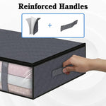 Foldable Under Bed Storage Bags Large Capacity Breathable Underbred Storage Bins Thick Clothes Storage Boxes Zippered Organizer