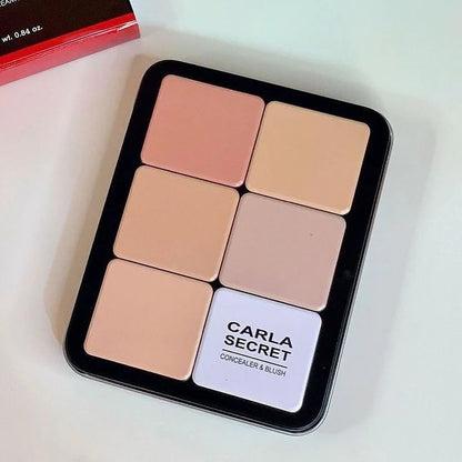 Carla Secret 12-Color Cream Concealer & Blush Palette