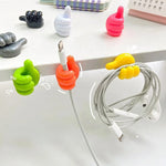 Silicon Thumb Shape Cable Organizer Pack of 10