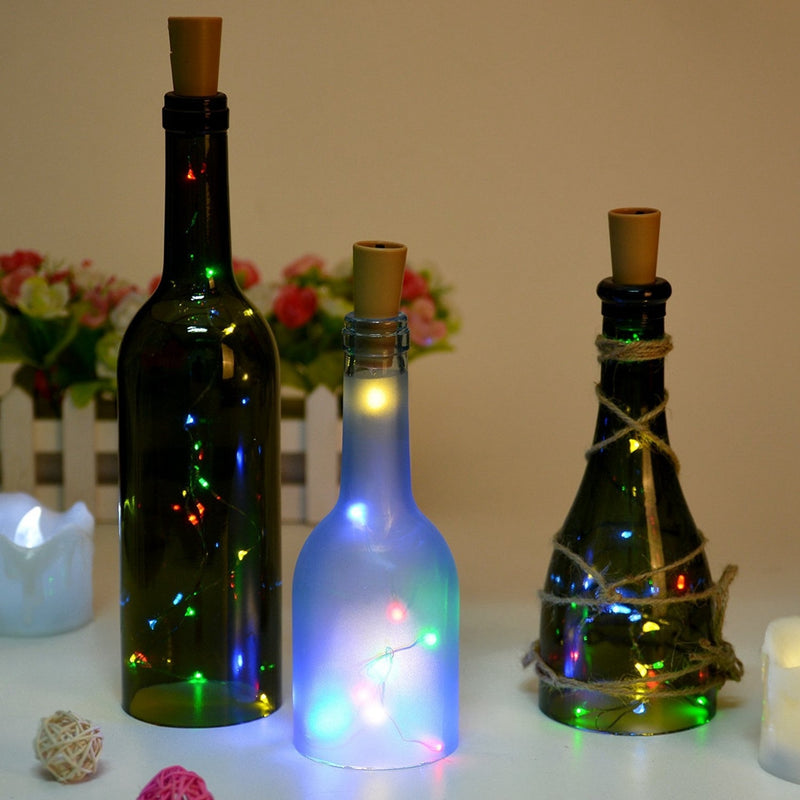 Cork Wine Bottle LED String Light 20 Led