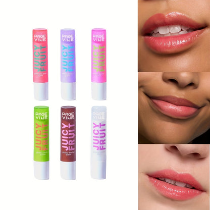 Page Vine Juicy Fruit Glossy Lip Balm Pack of 6