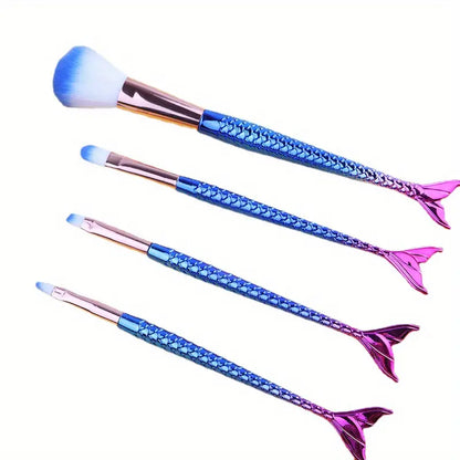 4Pcs Fishtail Shape Brush Set