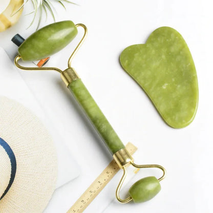 JADE ROLLER & GUA SHA FACIAL TOOL SET