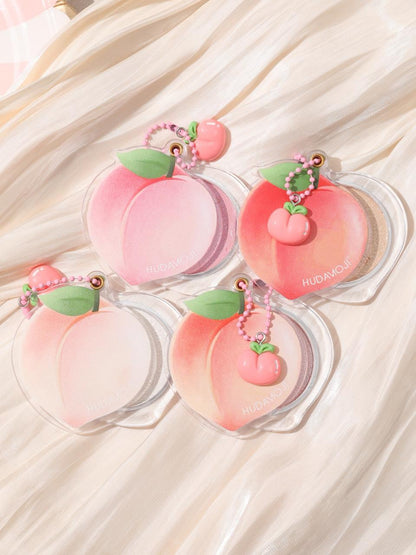Hudamoji Peach Highlighter Keychain