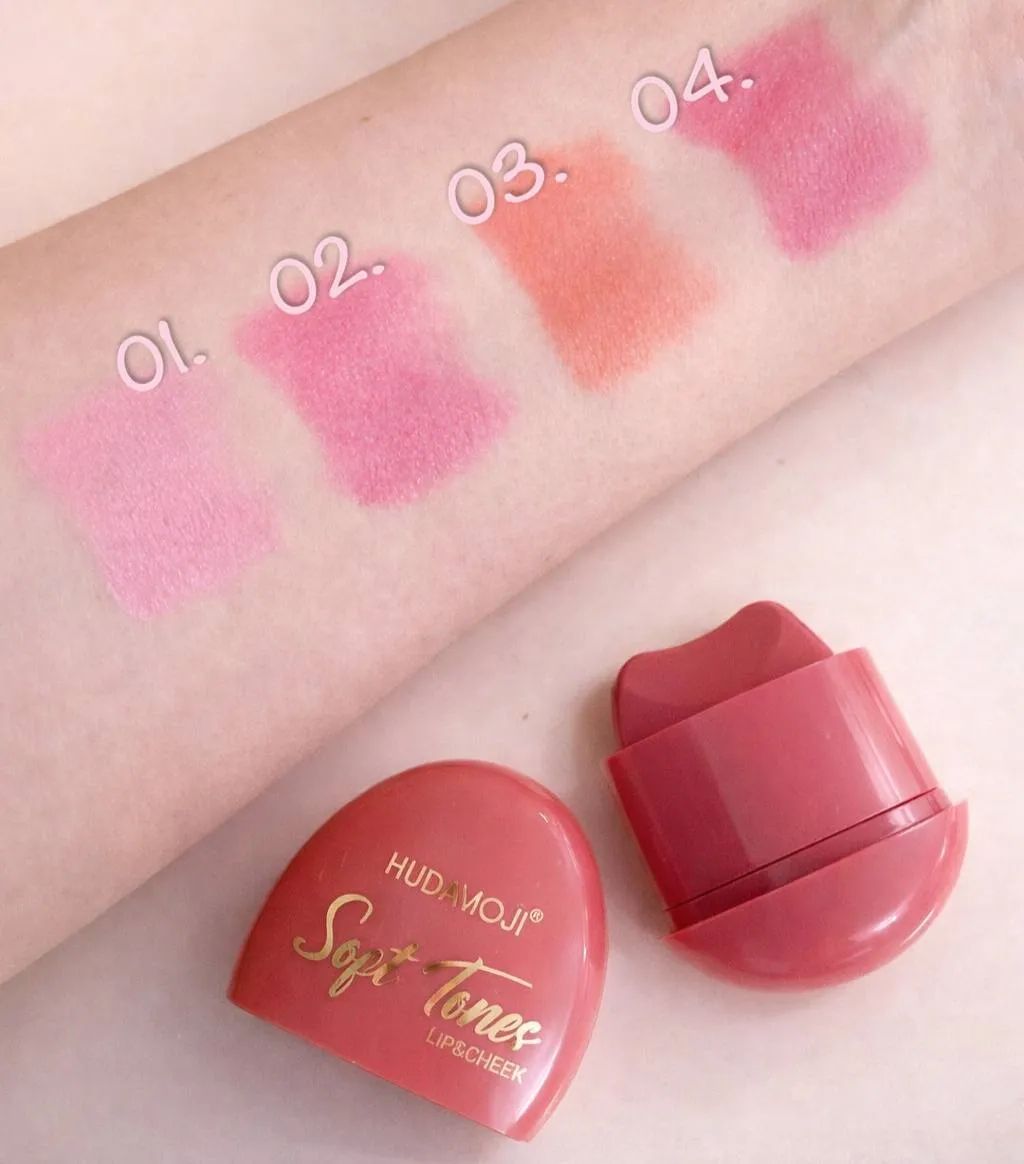Hudamoji Lip Cheek Sticks Blusher Pack of 4