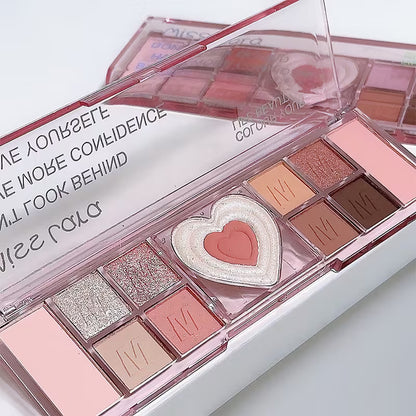 Miss Lara Eyeshadow Palette Shiny 12 Colors( 02 Shade )