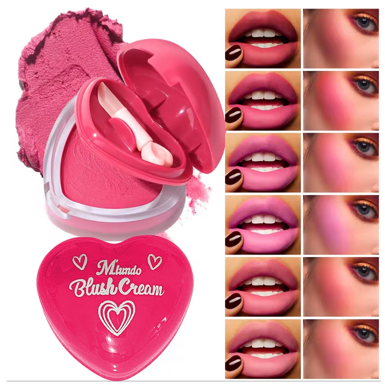 Miundo Heart Love Blush Cream Pack of 6