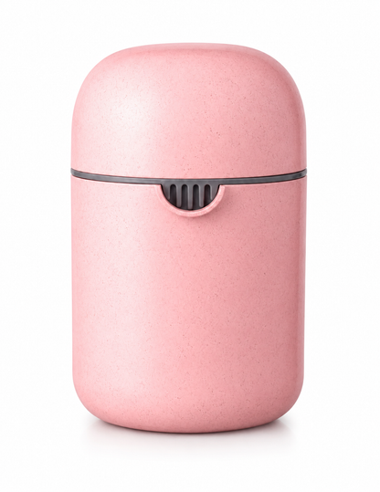 Manual Citrus Juicer with Strainer Ring and Lid 250 ml (Pink)