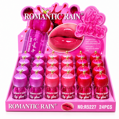 Romantic Rain Lip Gloss 2Pcs Set