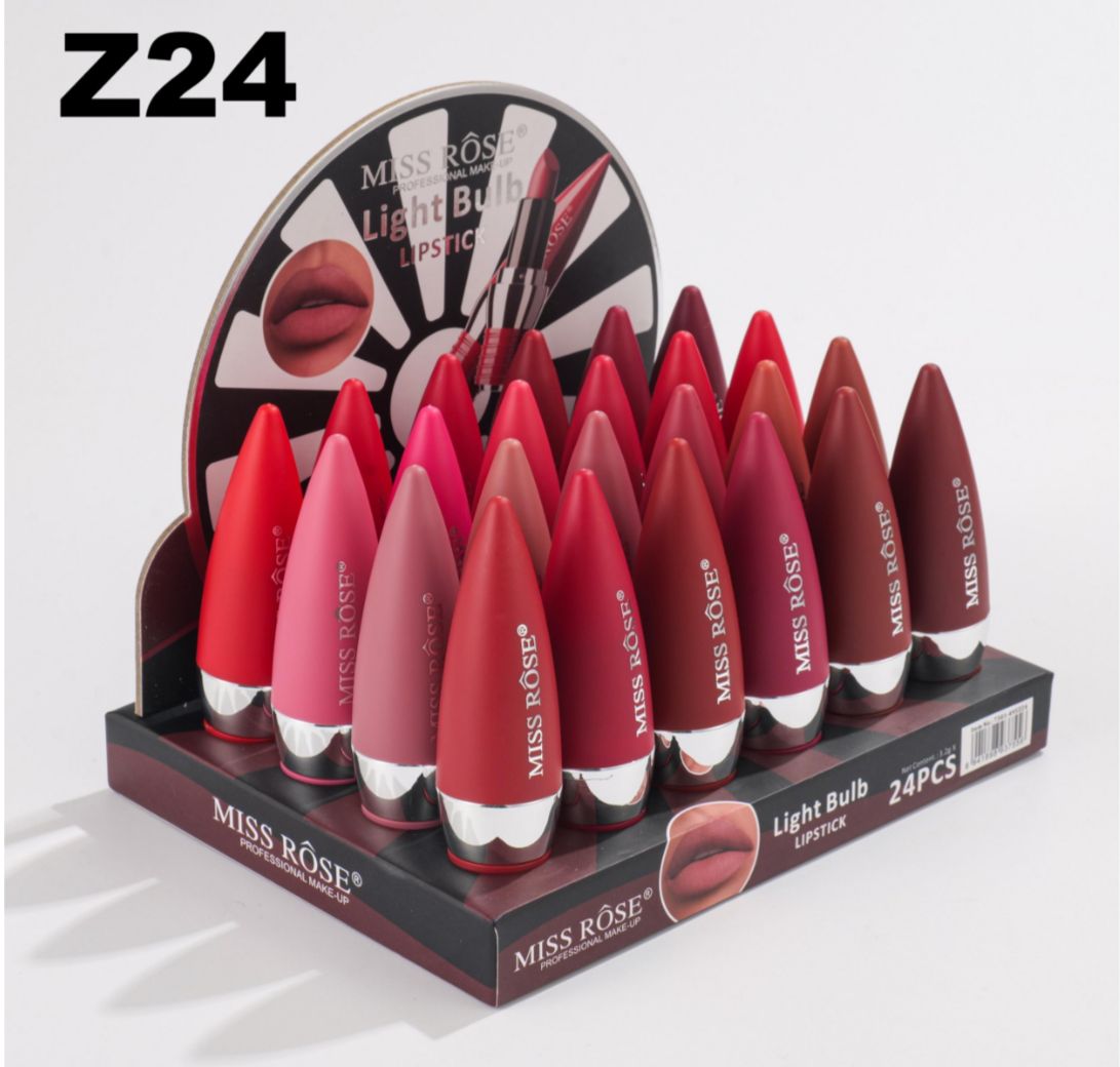 Miss Rose New Light Bulb Lipstick Set