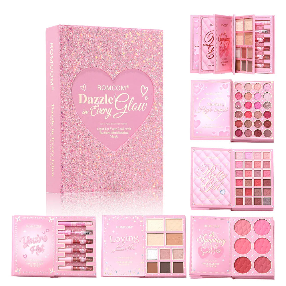 Romcom Dazzle Glow  All-In One Makeup Book Palette