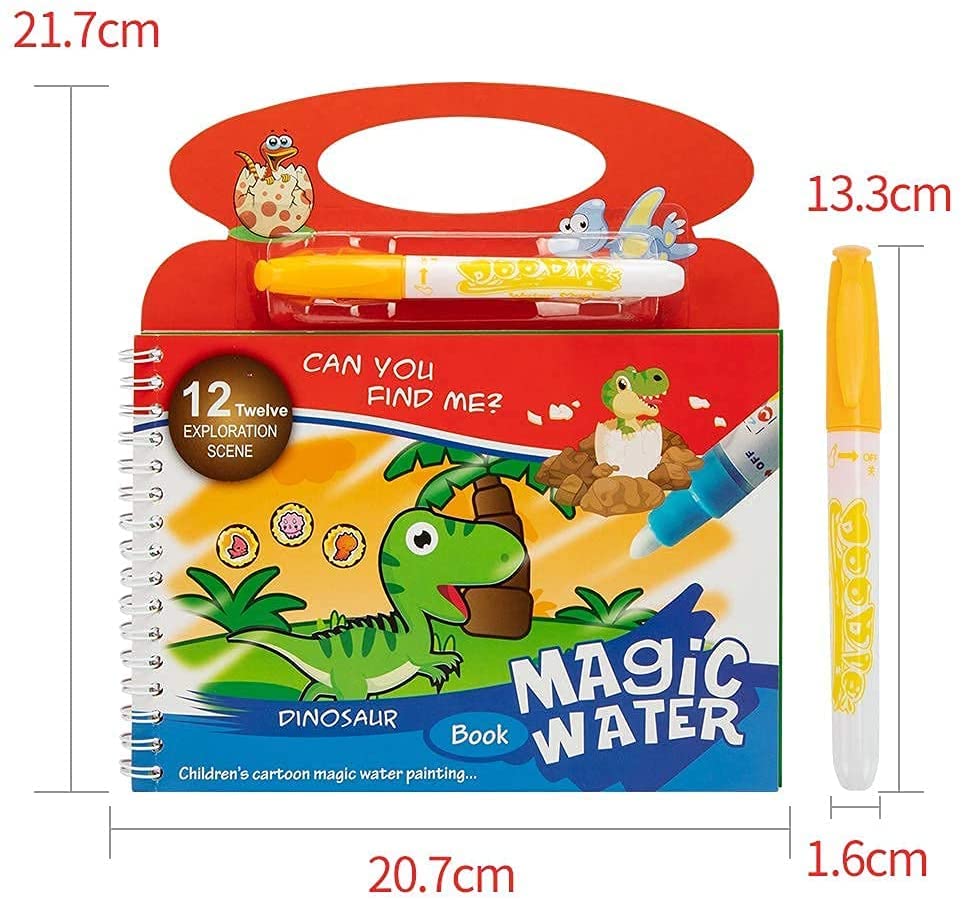 Magic Water Book for Kids Reusable Drawing Books Coloring Doodle Board