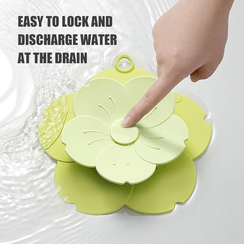 Silicone Flower Shaped Hair Stopper Shower Drain