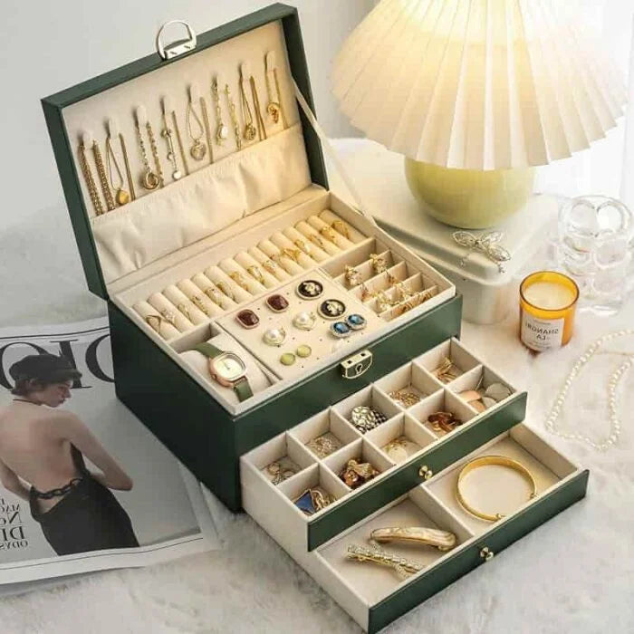 Multipurpose Luxury Lockable Jewelry Organizer