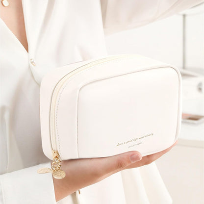 Travel Friendly Soft Touch Portable Cosmetics And Vanity Pouch