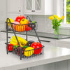 Multipurpose 2 Tier Counter Top Fruit Basket for Kitchen & Dining Table