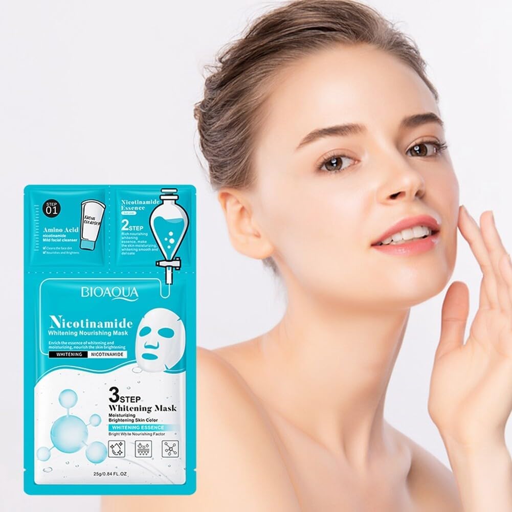 Bioaqua 3 Step Nicotinamide Whitening Facial Mask