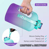 Multicolor Water Gallon Water Bottle Shaker With Handle 2.2 Liter